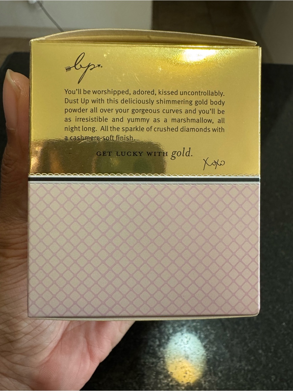 NEW Booty Parlor Dust Up Marshmallow Gold Kissable Shimmer Powder - Picture 5 of 16